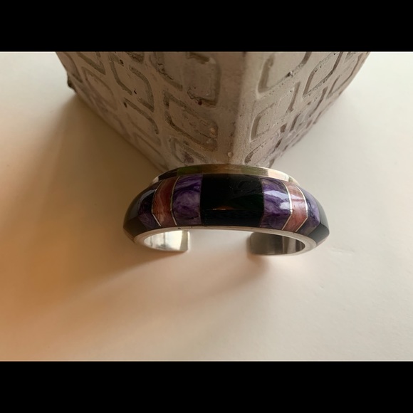 Bracelet Navajo 925S Multiple stone types Stunning - Picture 6 of 8